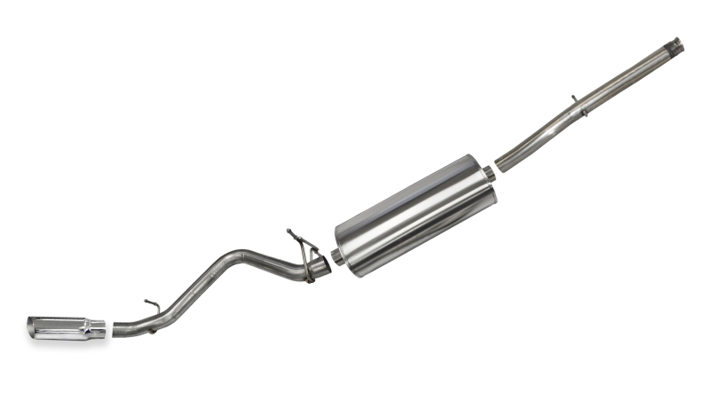 Chevrolet Silverado Performance Exhaust - Single Side Exit - CORSA Performance - Cat Back Sport Single Side - Polished - `14-`19